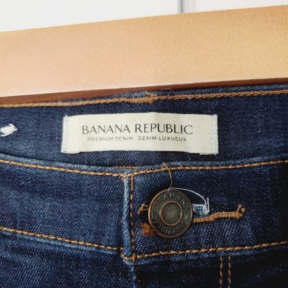 Banana Republic Jeans Premium Denim Skinny Mid Rise  Dark Wash 26 - Picture 8 of 13